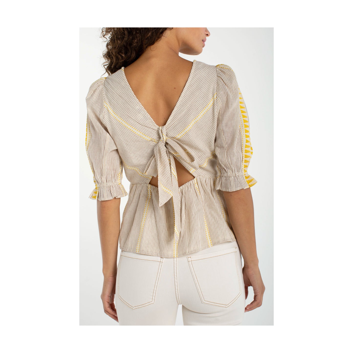 Square Neck Woven Top