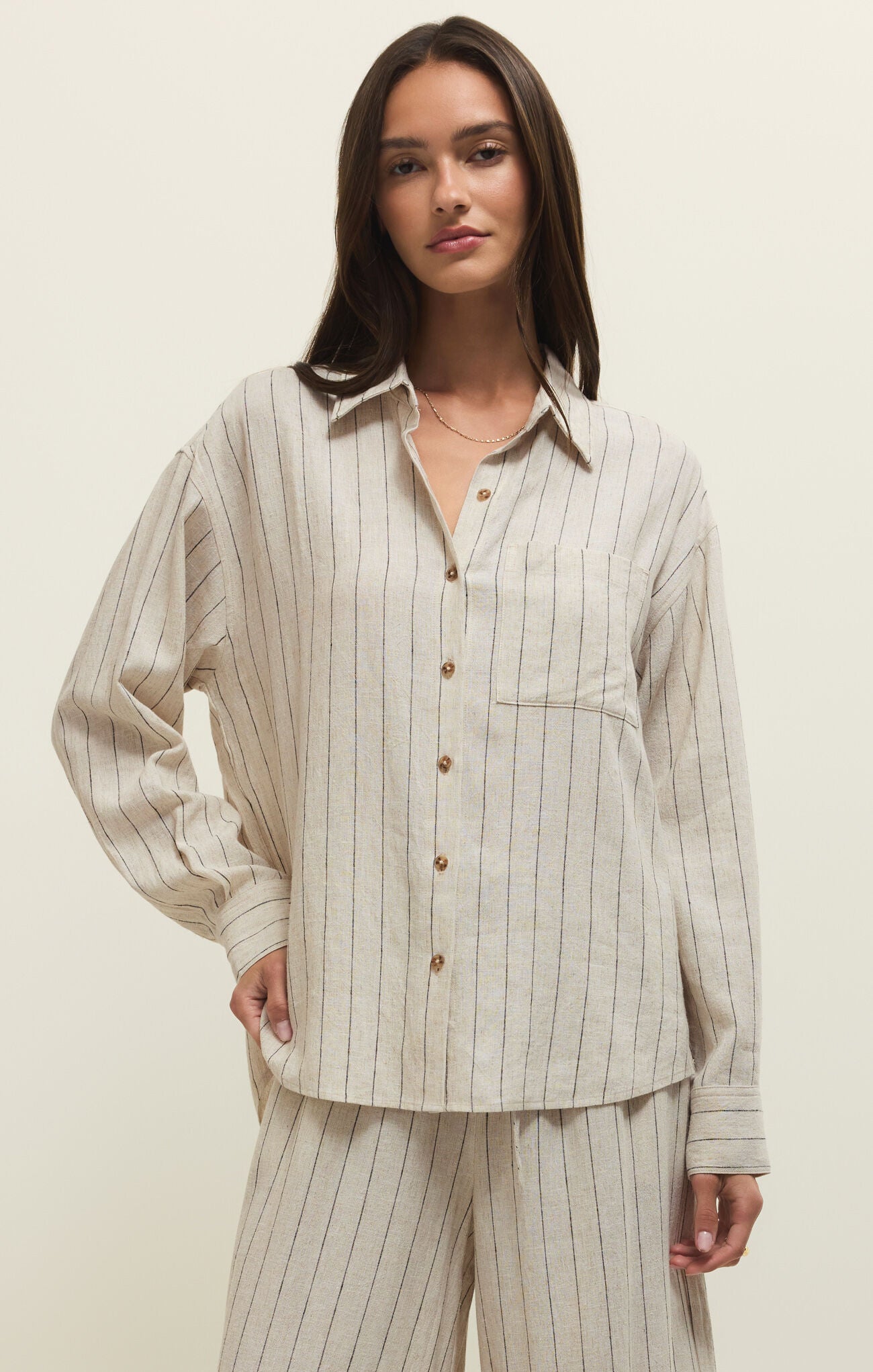 Alfie Striped Button Up
