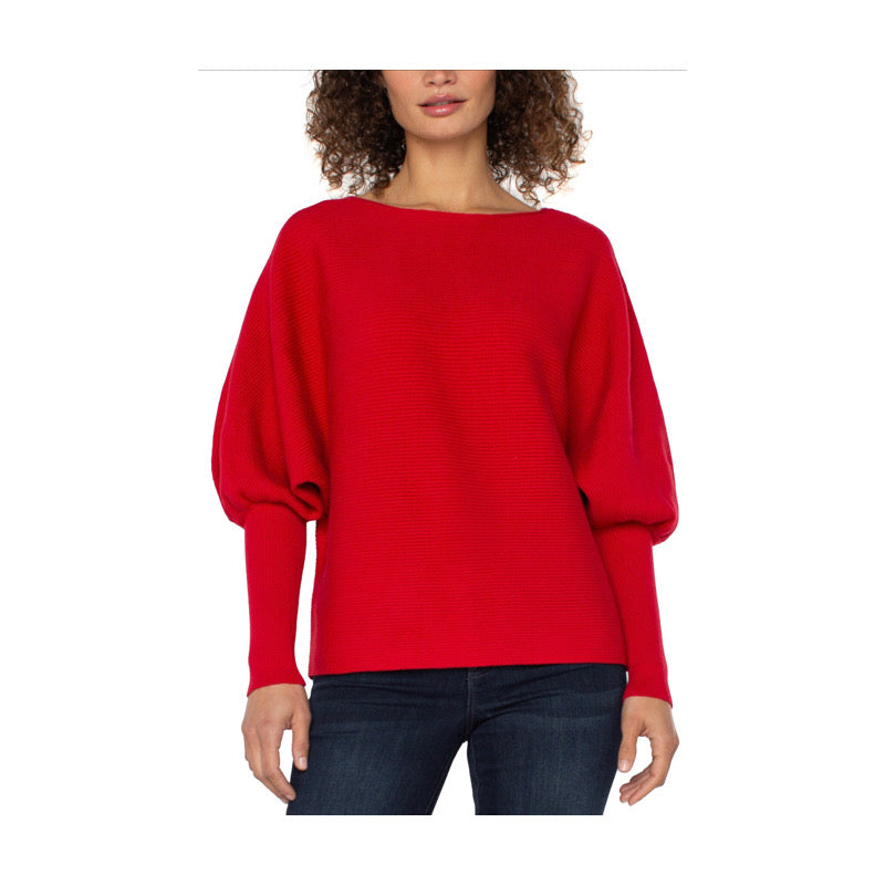 l/s Boat Neck Dolman Sweater