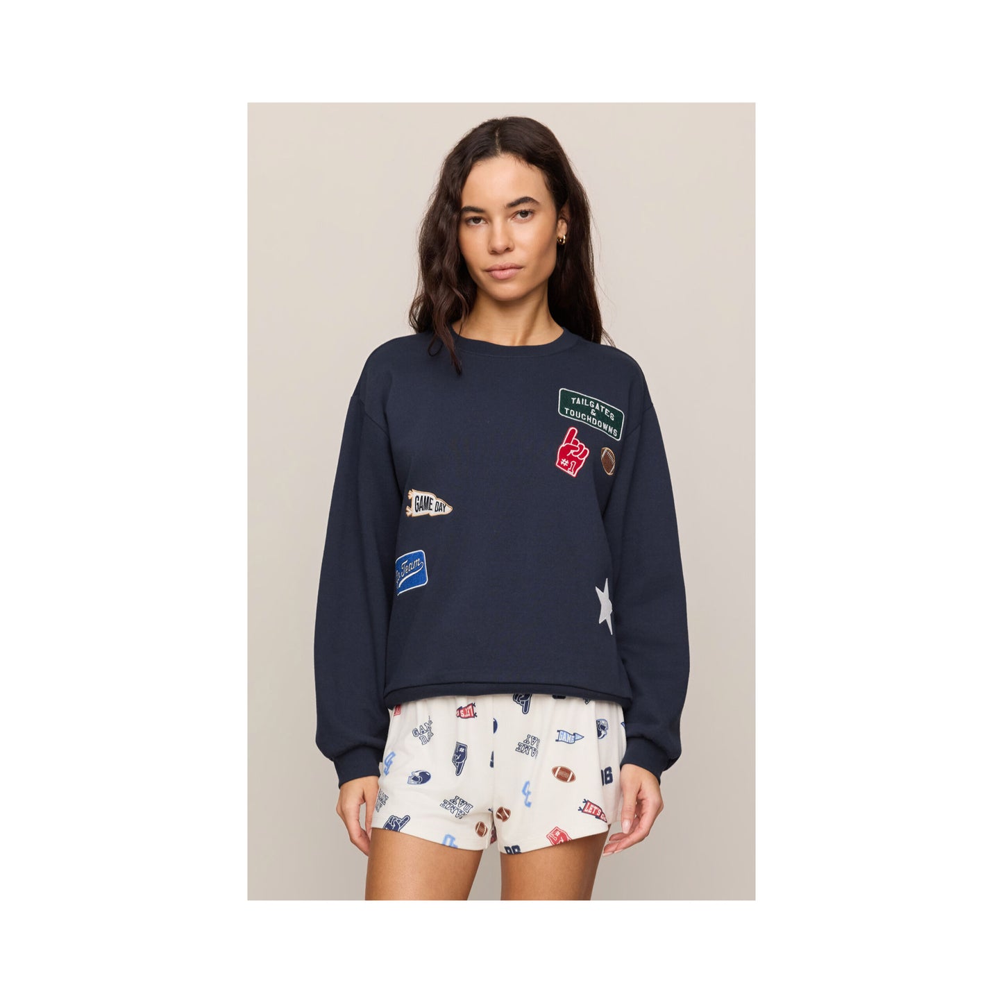 Boyfriend Patch Sweatshirt