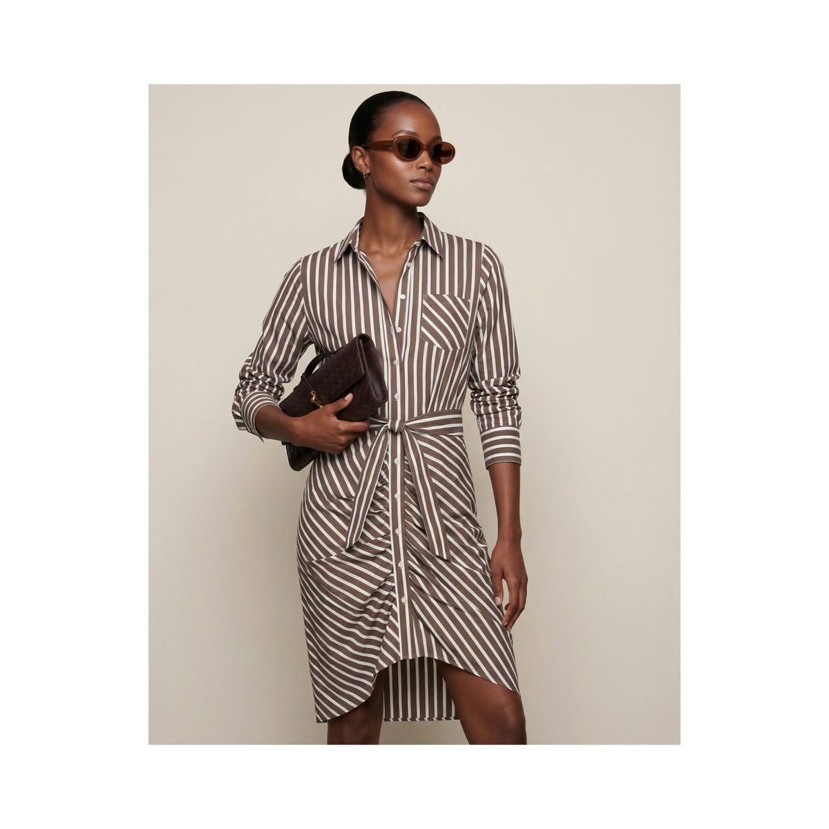 The Shirt Wrap Front Dress