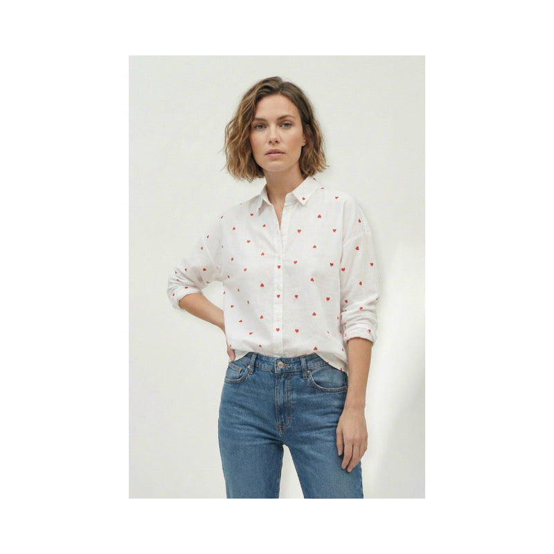 Heart Button Down
