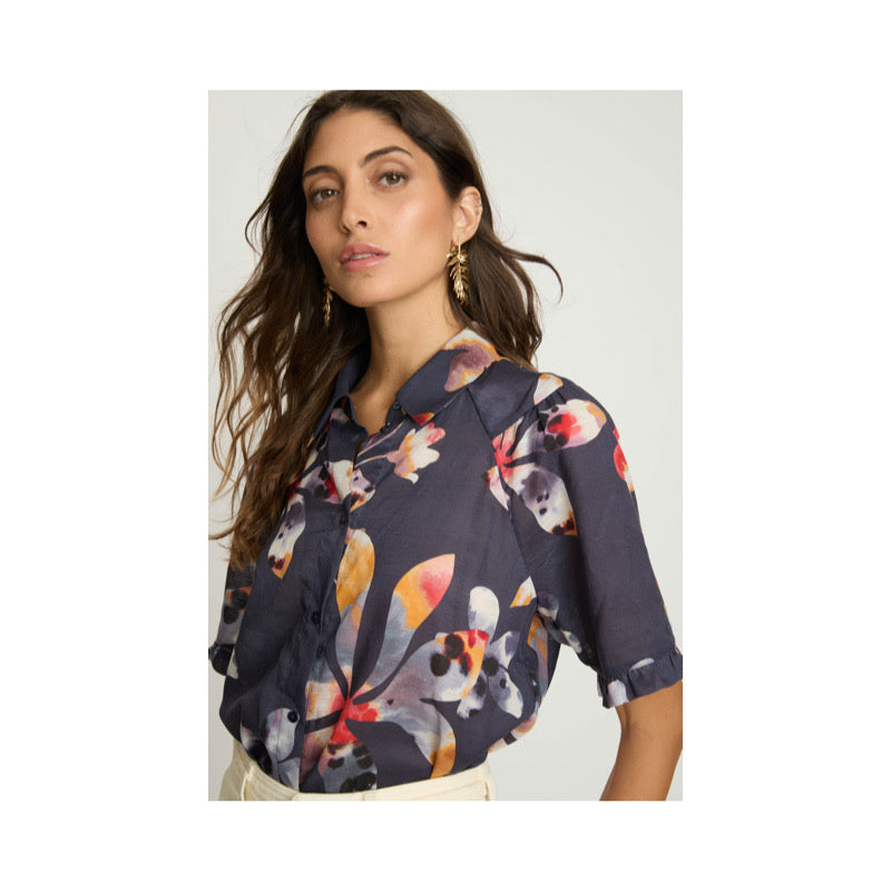 Chandi Top in Watercolor Bloom