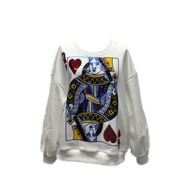Queen of Hearts Sweatshirt