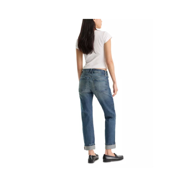 Good American Cuffed Vintage Straight Ankle
