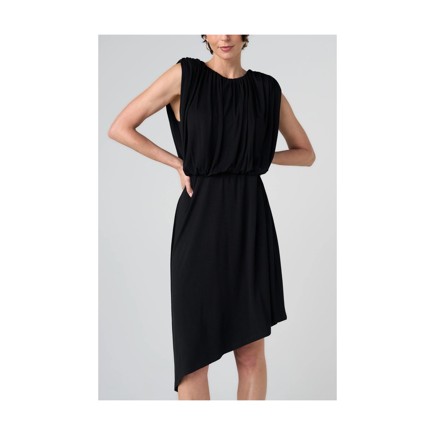 Draped Knit Dress