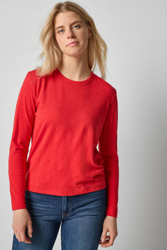 Shirred Shoulder Crewneck