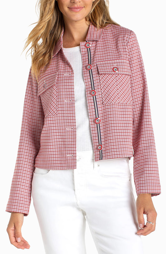 Cherry Red Tattersall JAcket