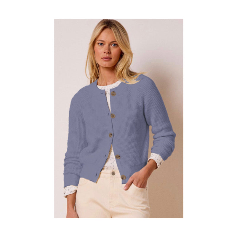 Waffle Tuck Cardigan