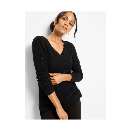 Shimmer Waffle Sweater