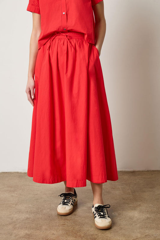 Paneled Maxi Skirt