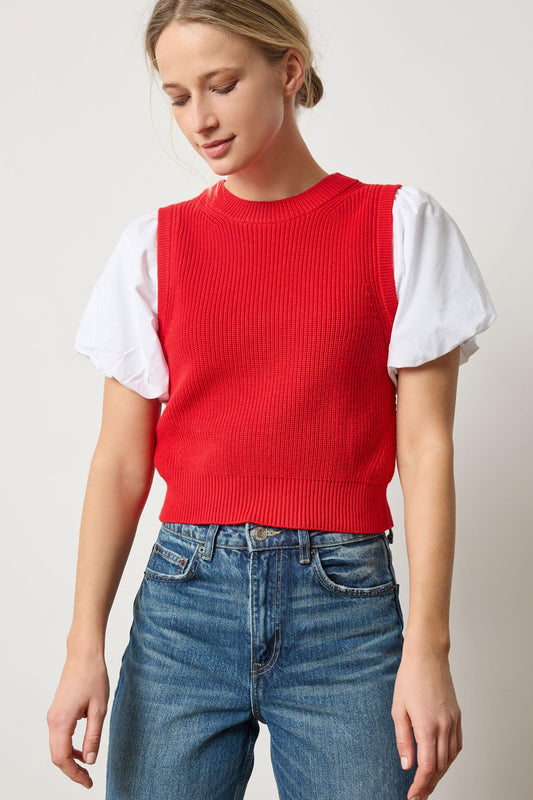 Mixed Media Pullover