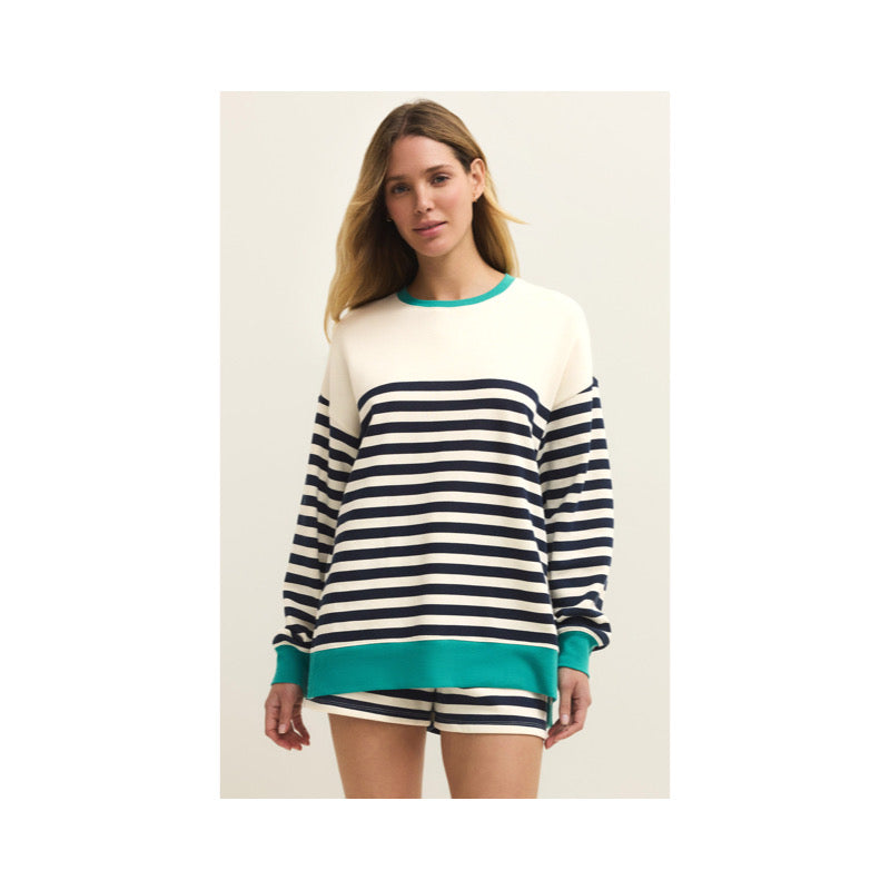 Layer Up Stripe Sweatshirt