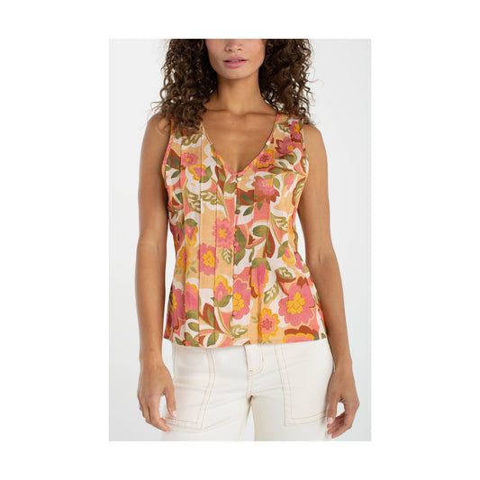 Pintuck Woven Top