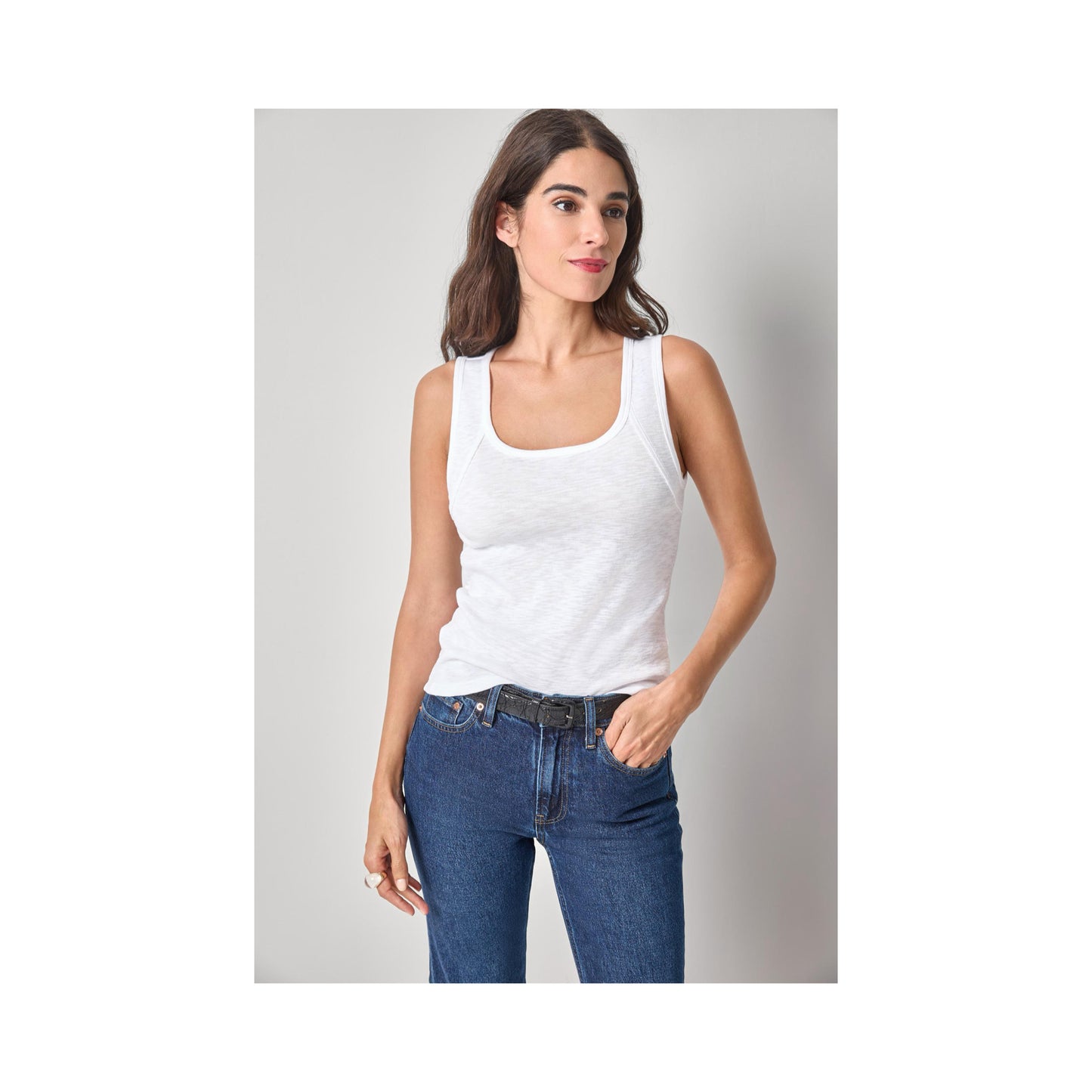 Striped Wide Strap Tank