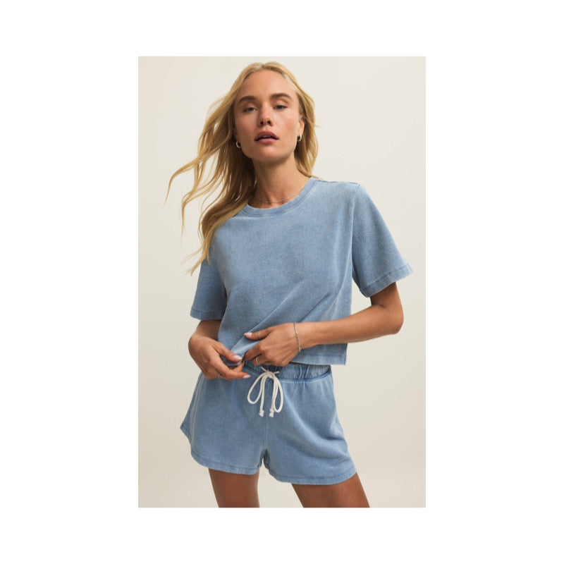 Curran Knit Denim Sweatshirt