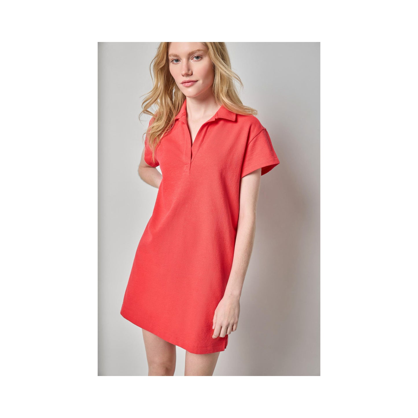 Textured Terry Tunic Dress