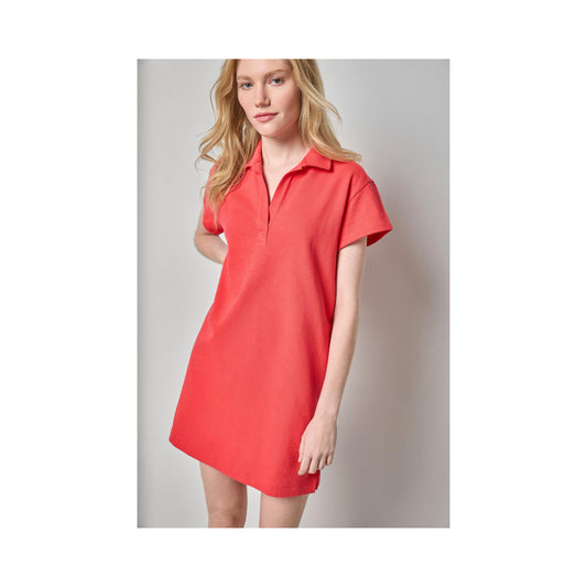 Textured Terry Tunic Dress