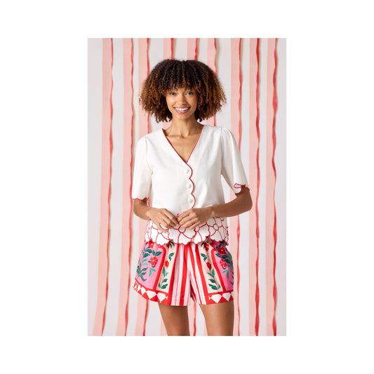 Jane Top in Ivory