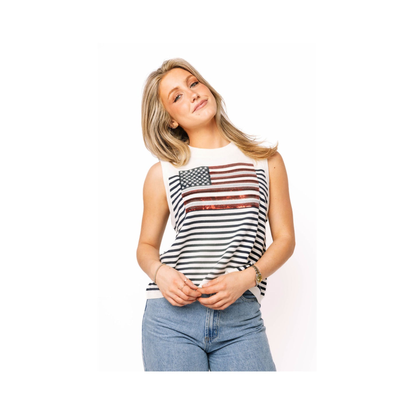 Stripped Flag Tank