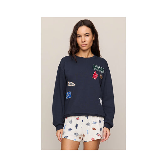 Boyfriend Patch Sweatshirt