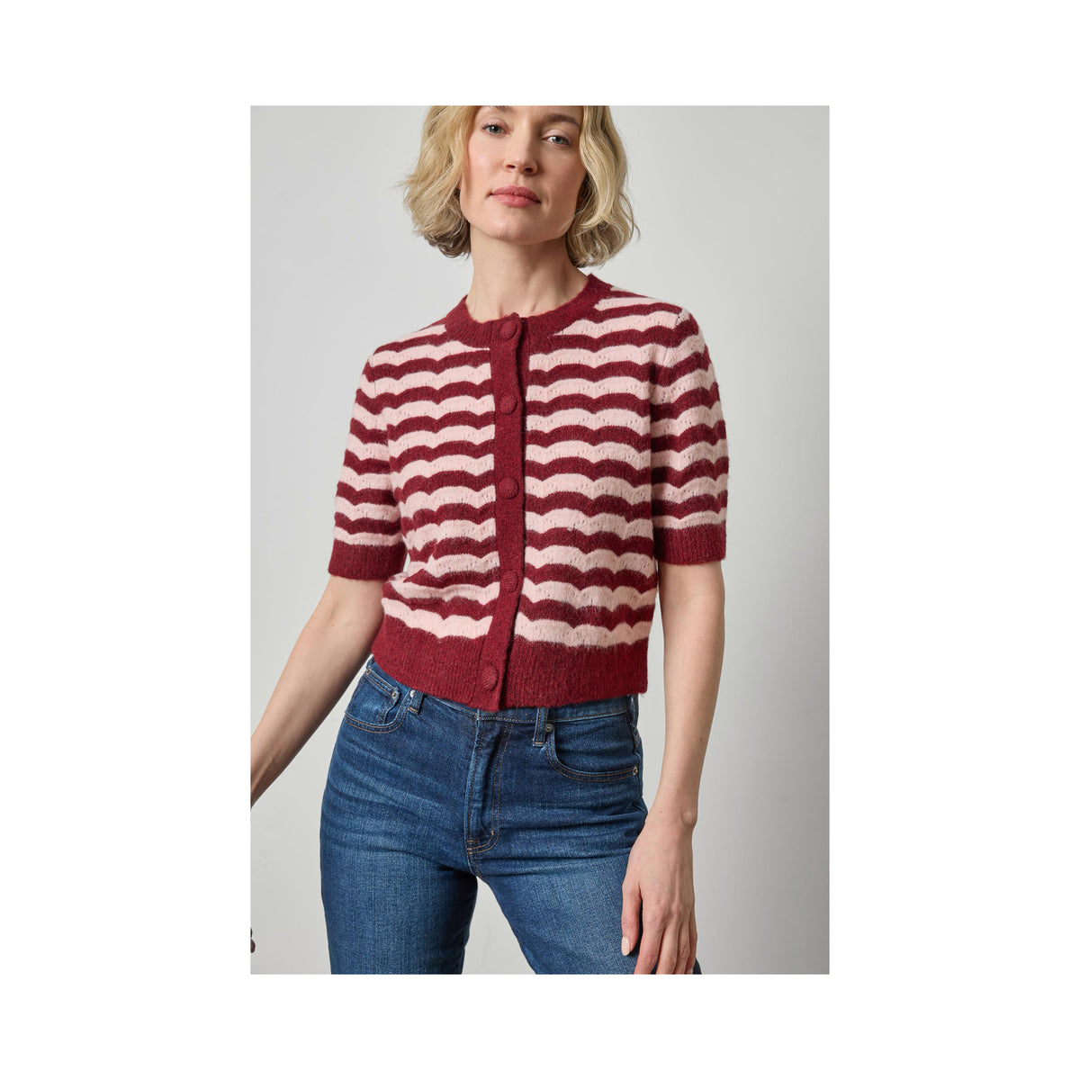 Lilla P Short Sleeve Cardigan
