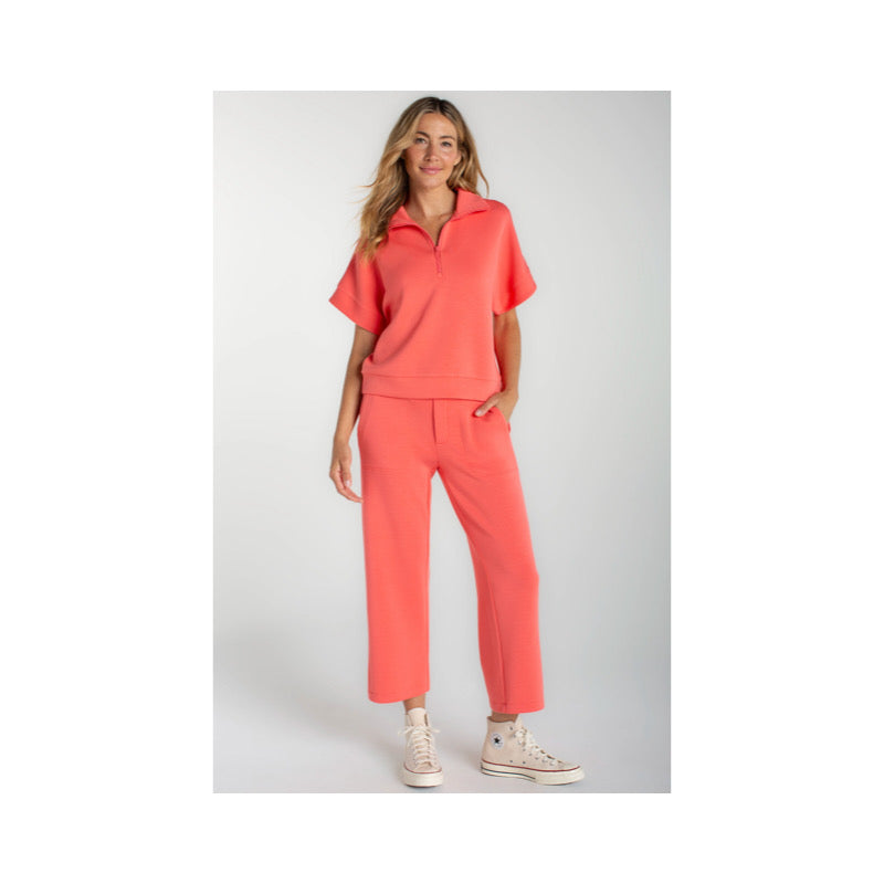 Pull On Wide Crop Trouser