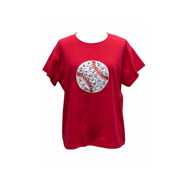 Flower Baseball Tee
