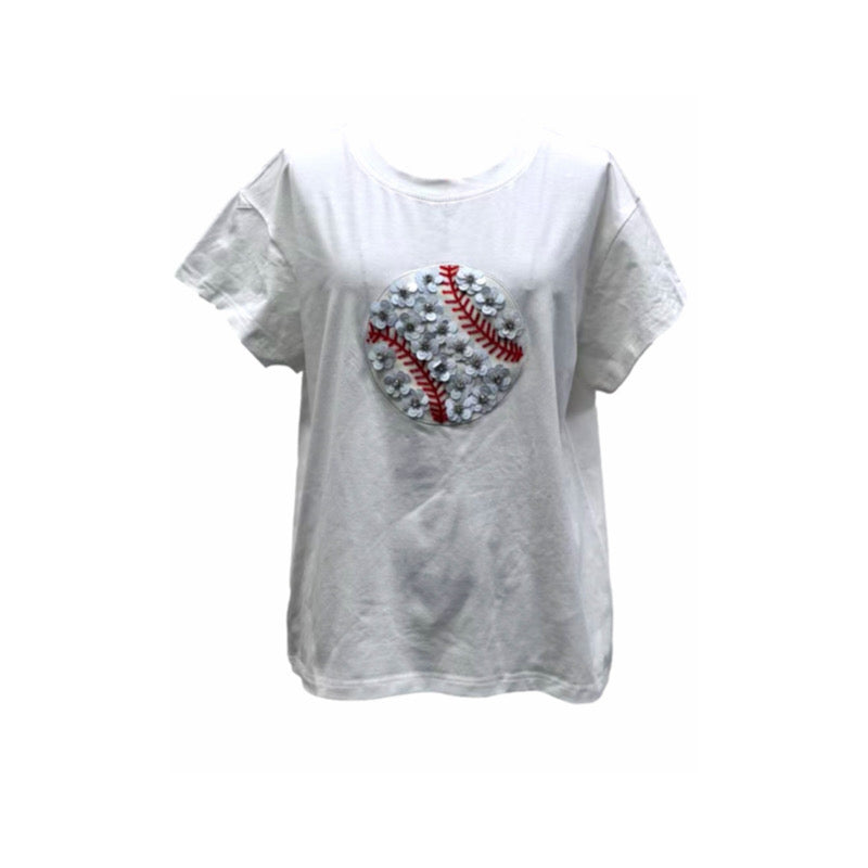 Flower Baseball Tee
