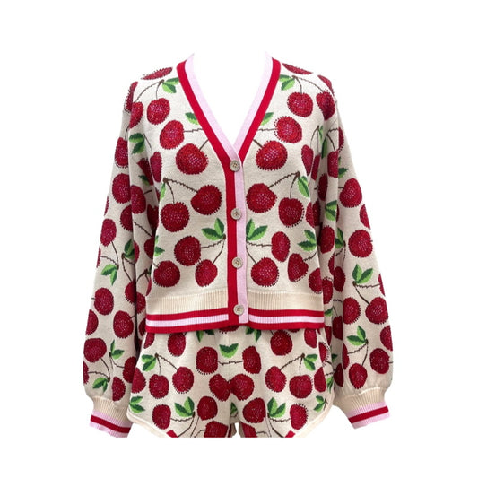 Pink Cherry Cardigan