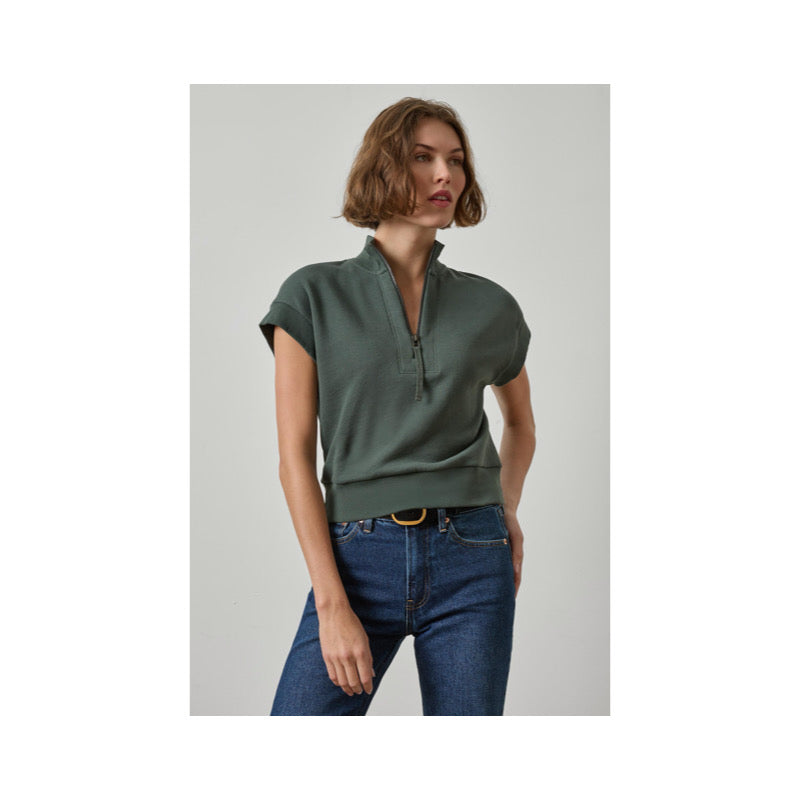 Zip Mock Neck