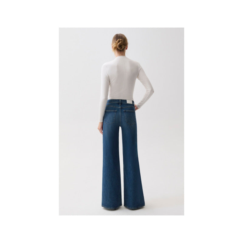 Vivian Mid Rise Wide Leg
