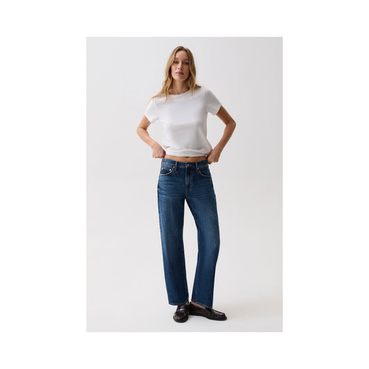 Pistola Lexi Mid Rise Bowed Straight