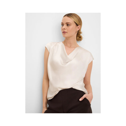 Nic & Zoe Drape Neck Gloss Tee