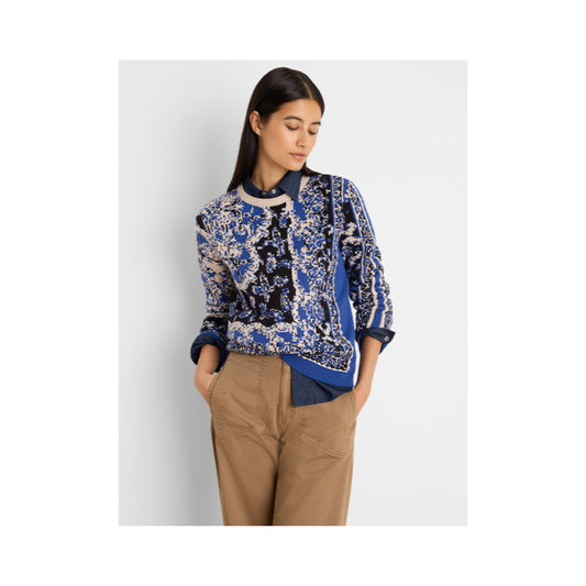 Nic & Zoe Bandana Jacquard Sweater