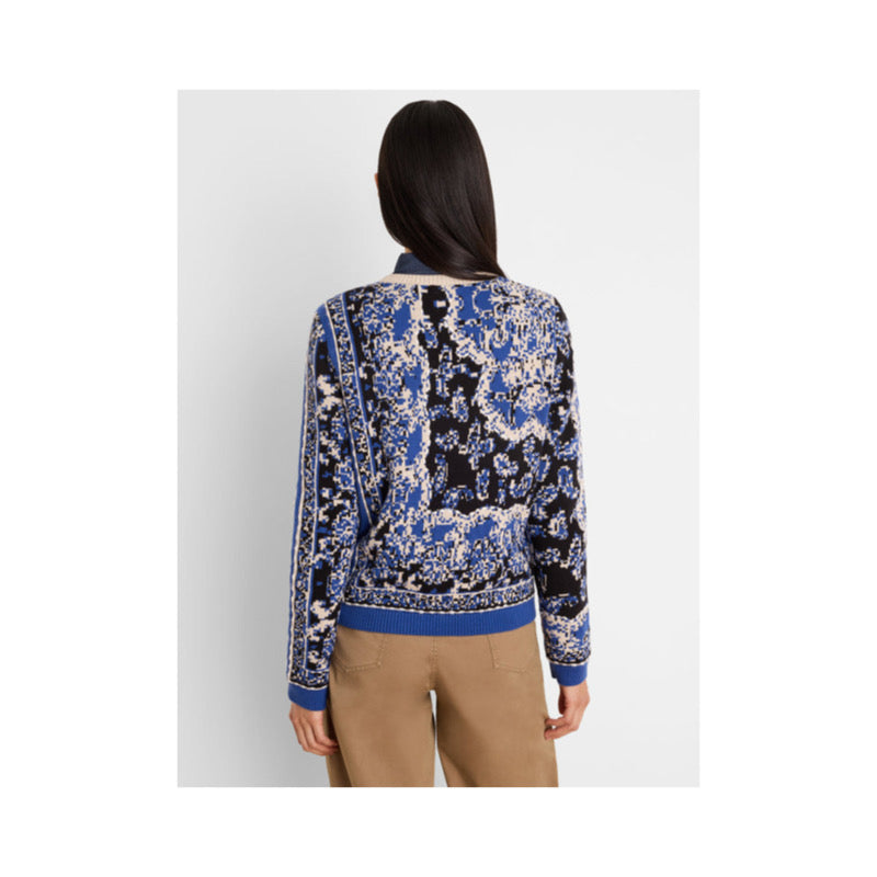 Nic & Zoe Bandana Jacquard Sweater