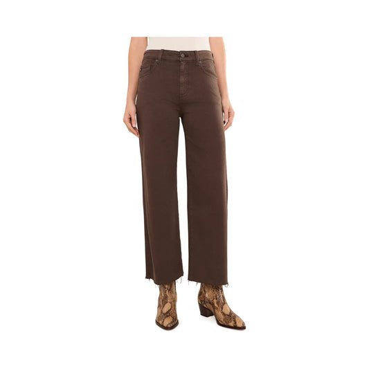 AG Saige Wide Leg Crop-Sulfur Burnt Umber