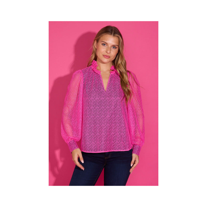 Alden Adair Phoebe Top-Hot Pink