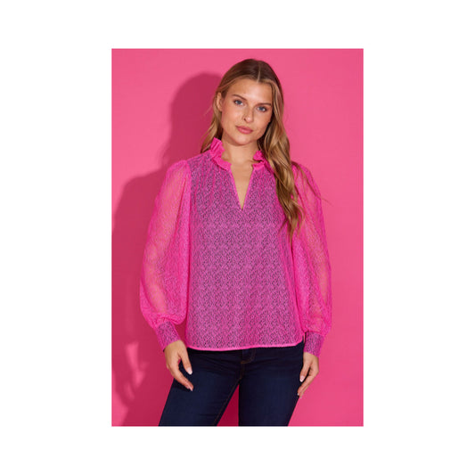 Alden Adair Phoebe Top-Hot Pink