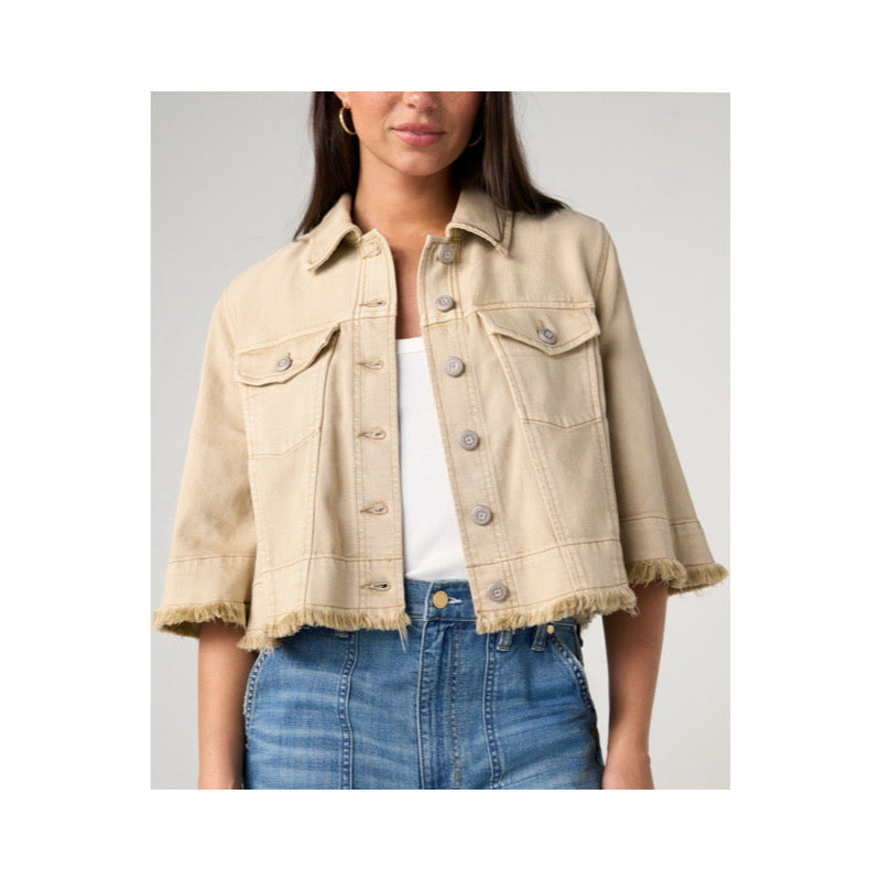 Liverpool Frayed Flounce Jacket